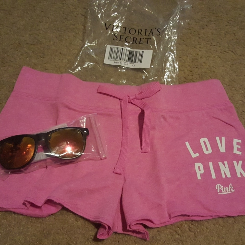 PINK shorts with sunglasses